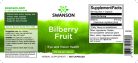 Swanson Fekete áfonya (Bilberry) gyümölcs 470 mg 100 kapszula