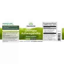 Swanson Ultimate Ashwagandha 250 mg 60 vegán kapszula 
