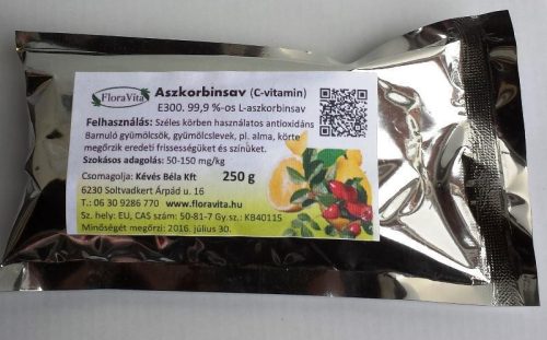 N&Z Aszkorbinsav C-vitamin 250 g Gyógyszerkönyvi minőségű