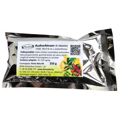N&Z Aszkorbinsav C-vitamin 250 g Gyógyszerkönyvi minőségű