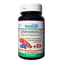 NutriLAB Cinnamon fahéj 60 db kapszula
