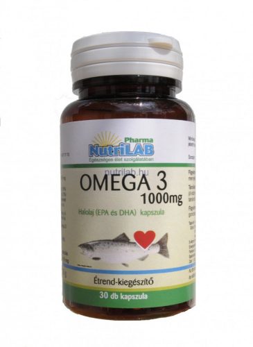 NutriLAB Omega 3 1000 mg halolaj 30 kapszula