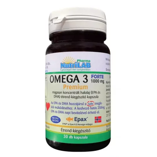NutriLAB Omega 3 1000 mg halolaj 30 kapszula