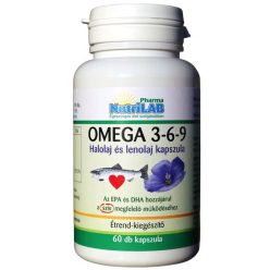 Nutrilab Omega 3-6-9 hal- és lenolaj 60 kapszula