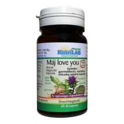   NutriLAB Máj love you  Gyermekláncfű Articsóka Gyömbér Máriatövis kivonat 60 kapszula 