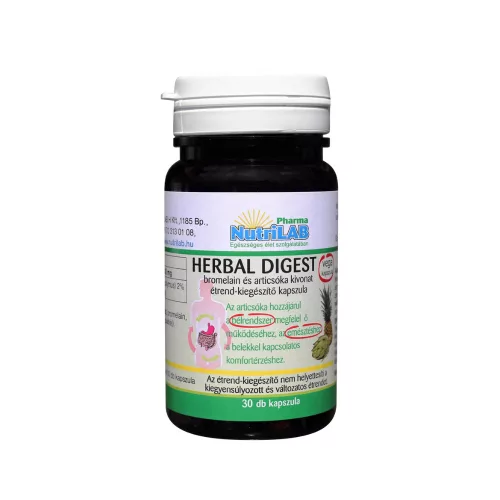 NutriLAB Herbal Digest növényi emésztőenzim 30 kapszula 