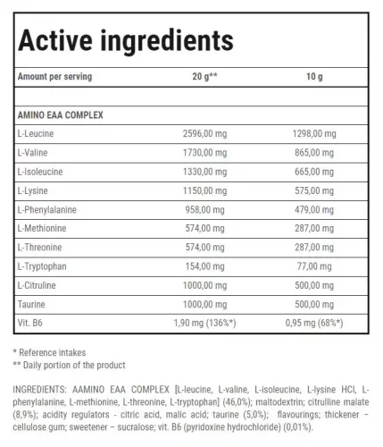 Trec Nutrition - Amino EAA 300g White Cola Esszenciális aminosav por