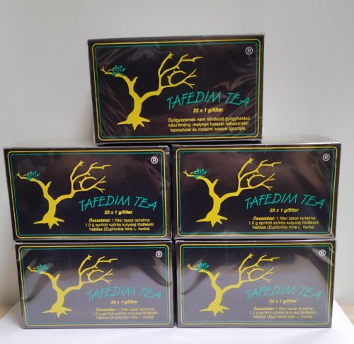 Tafedim tea filteres 5 doboz csomagban olcsóbb!