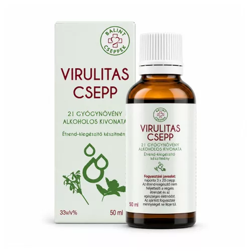 Bálint cseppek Virulitás cseppek 50ml 21 gyógynövény!