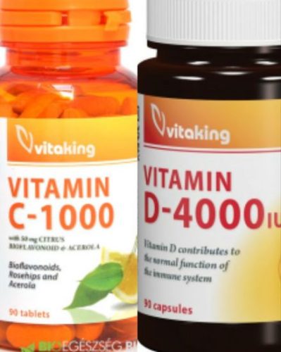 Vitaking C 1000 90 tabletta + D3 4000 90 kapszula duo pack