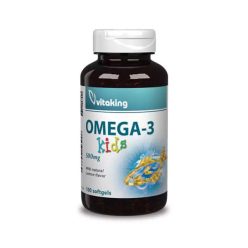   Vitaking Omega 3 Kids 500mg 100db lágyzselatin kapszula Gyerek Halolaj