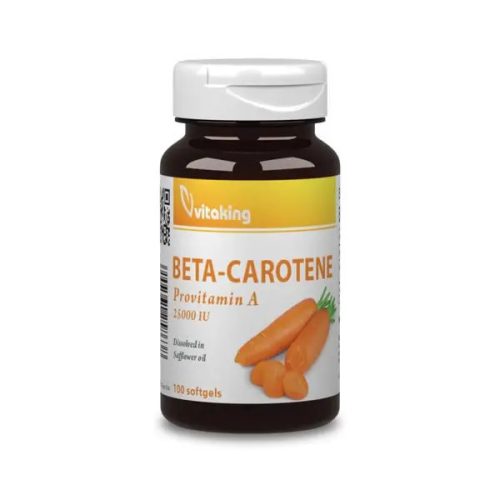 Vitaking Beta karotin 25000NE 15mg 100 lágyzselatin