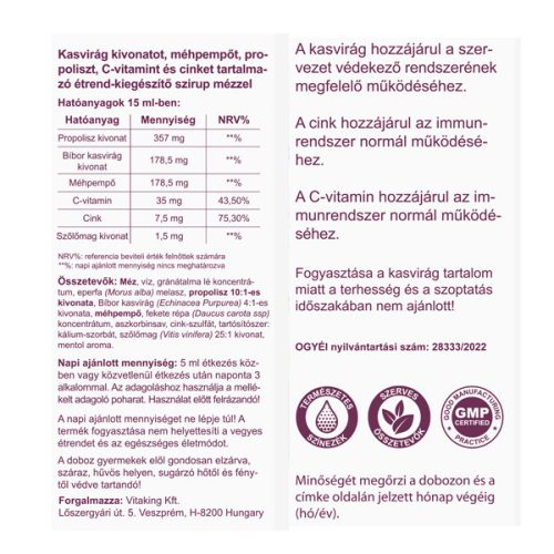 Vitaking Propolisz szirup 100 ml 