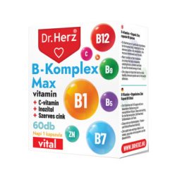   Dr. Herz B-Komplex MAX+Inozitol+C-vitamin+Szerves Cink 60 kapszula