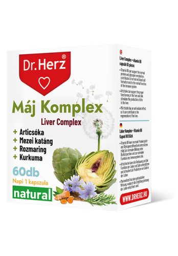 Dr. Herz Máj Komplex máriatövissel 60 db kapszula