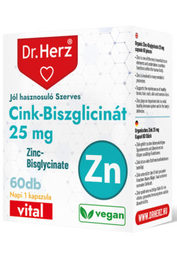 Dr. Herz Cink-Biszglicinát 25mg 60 kapszula 
