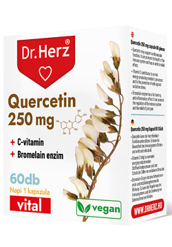 Dr. Herz Quercetin 250 mg+C-vitamin+Bromelain enzim 60 kapszula