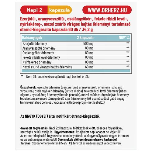 Dr. Herz Nyirok Plusz 60 kapszula 
