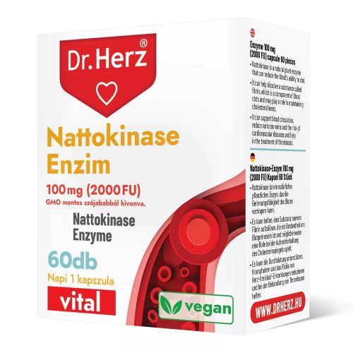 Dr. Herz Nattokinase enzim 100 mg (2000 FU) 60 db kapszula