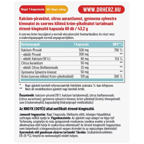 Dr. Herz Testsúlykontroll  60 kapszula 