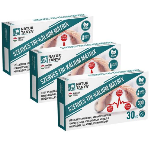Natur Tanya Szerves Tri-Kálium Mátrix 3x1 doboz TRIO pack 3x30db tabletta csomagban olcsóbb!