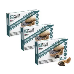   Natur Tanya Fermentált Fekete Fokhagyma 3x1 doboz TRIO pack 3x800mg szagtalan vegán termék csomagban olcsóbb!