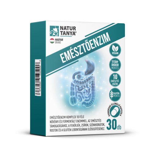 Natur Tanya Emésztőenzim komplex  10 fermentált és növényi enzim 30 kapszula
