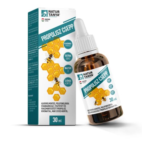 PROPOLISZ CSEPP - Alkoholmentes, polifenolokra standardizált, extra sűrű propolisz kivonat 3 éves kortól - Natur Tanya®