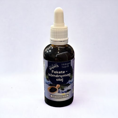 Bagoila Feketeköménymag olaj 100% 50ml hidegen sajtolt Nigella, pipettával 