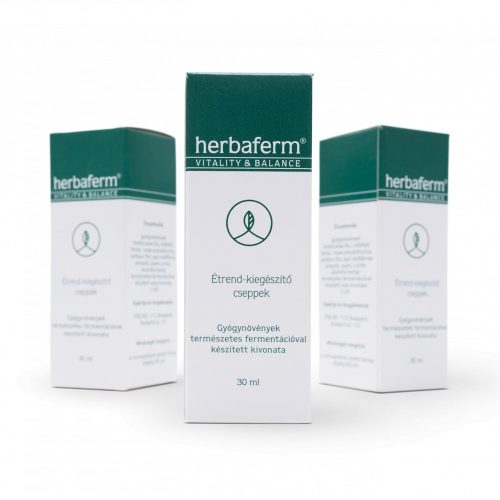 Herbaferm étrend-kiegészítő cseppek 3x30ml TRIO pack ingyenes kiszállítás +ajándék C vitaminnal csomagban olcsóbb!
