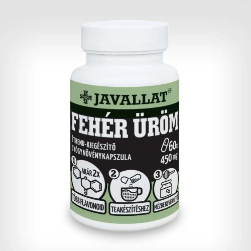 Javallat Fehér üröm étrend-kiegészítő gyógynövénykapszula - 60 db