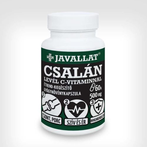 Javallat Csalánlevél C-vitaminnal étrend-kiegészítő gyógynövénykapszula - 60 db