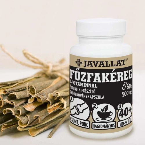 Javallat Fűzfakéreg C-vitaminnal étrend-kiegészítő gyógynövénykapszula - 60 db