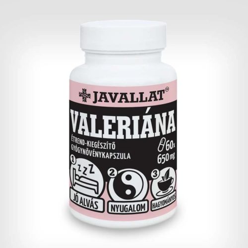 Javallat Valeriána étrend-kiegészítő gyógynövénykapszula - 60 db