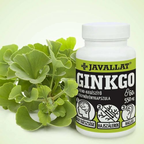 Javallat Ginkgo étrend-kiegészítő gyógynövénykapszula - 60 db