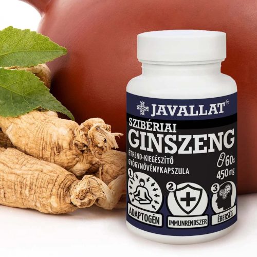Javallat Szibériai ginszeng herba és gyökér étrend-kiegészítő gyógynövénykapszula - 60 db