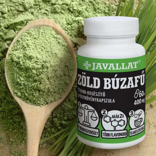 Javallat Zöld búzafű étrend-kiegészítő gyógynövény kapszula - 60 db