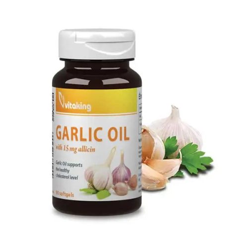 Vitaking Garlic Fokhagymaolaj kapszula 1000 mg 90 lágyzselatin