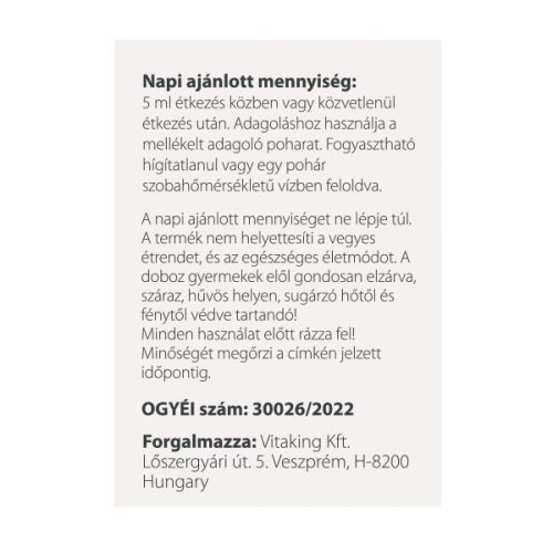 Vitaking VITAFER® liposzómás vas folyadék 120ml Vitaking