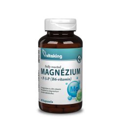   Vitaking Magnézium Biszglicinát + B6 (P5P) vitamin 60 kapszula