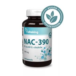 Vitaking NAC-390 mg (N-acetil-L-cisztein) 120 kapszula
