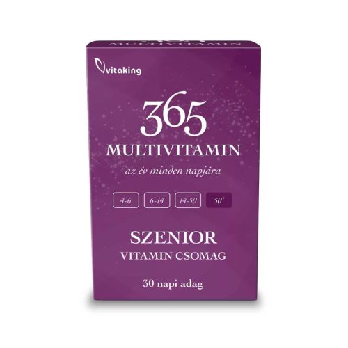 Vitaking 365 Multivitamin Szenior csomag (30)
