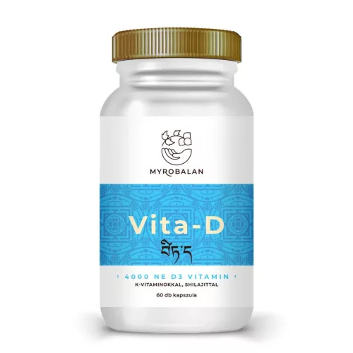 Myrobalan Vita - D - D3 vitamin K1+K2 vitaminokkal és shilajittal 60 db kapszula