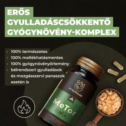 Myrobalan MeTor gyulladáscsökkentő 60db kapszula gyógynövény komplex 