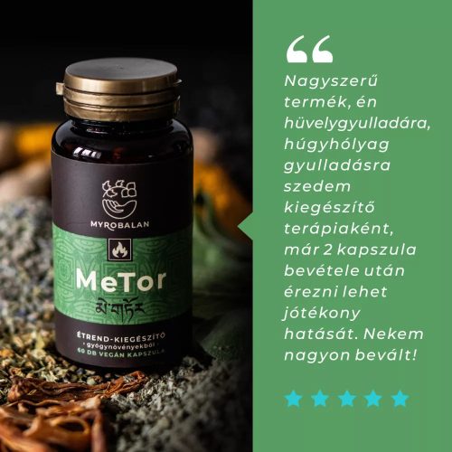 Myrobalan MeTor 2x1 doboz DUO pack gyulladáscsökkentő gyógynövény komplex 2x60 kapszula - csomagban olcsóbb!