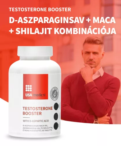 USA medical Tesztoszteron booster komplex macaval és shilajittal tabletta 60 db