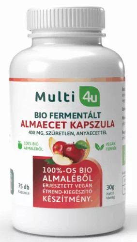 Multi 4u BIO Fermentált almaecet kapszula 400mg 75 db kapszula