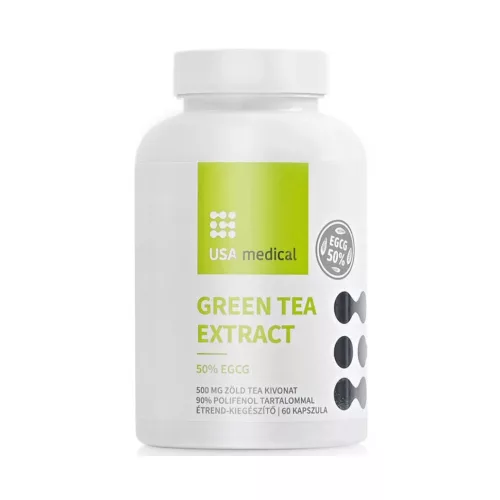 Usa Medical Zöld tea kivonat 50% EGCG tartalommal 60 kapszula