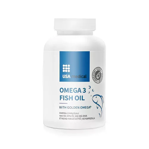 USA medical GOLDEN® Omega 3 halolaj kapszula 60 db