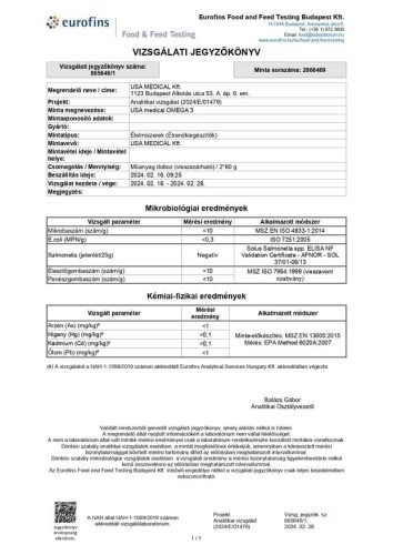 USA medical GOLDEN® Omega 3 halolaj kapszula 60 db